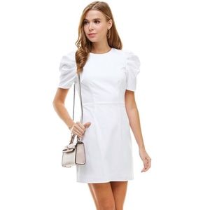 Short Puff Sleeve Dress